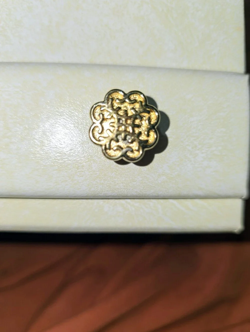 Buxton White Jewelry Organizer Box with Yellow Interior